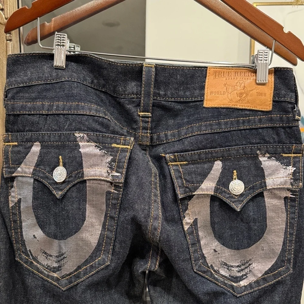 True Religion Dark Blue Boot Cut Jeans
